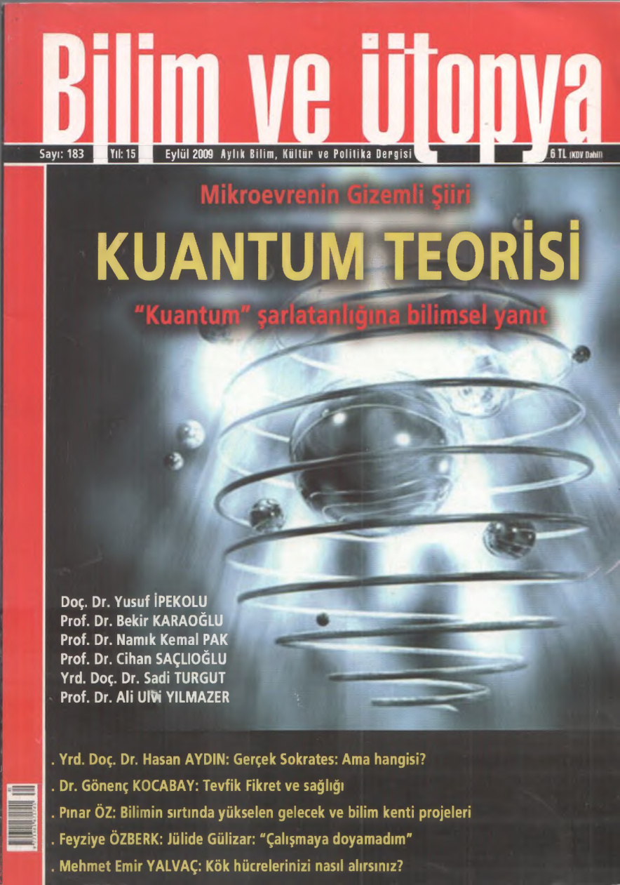 Bilim ve Ütopya Sayı 183 Kuantum Teorisi PDF İndir – Kolektif