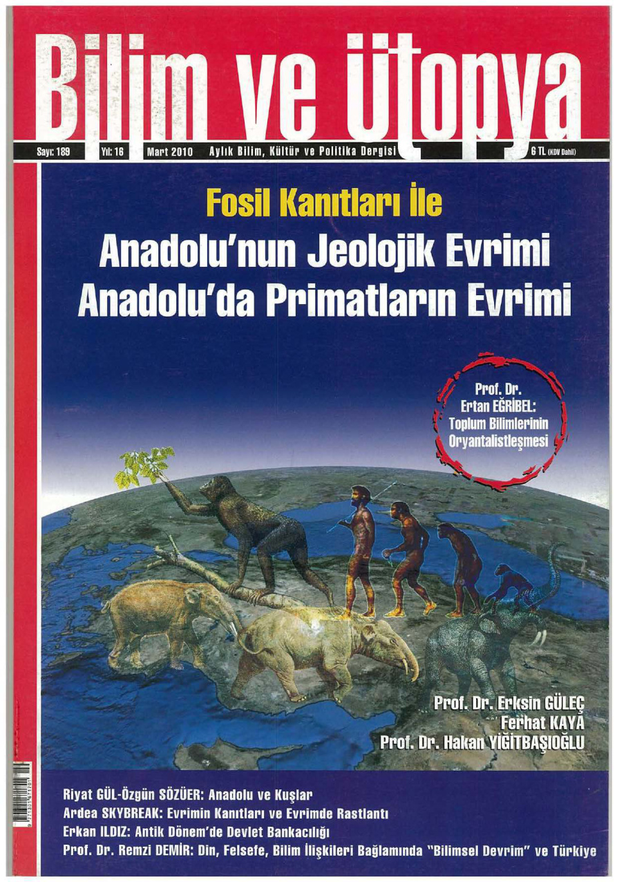 Bilim ve Ütopya Sayı 189 Anadolu’nun Jeolojik Evrimi PDF İndir – Kolektif