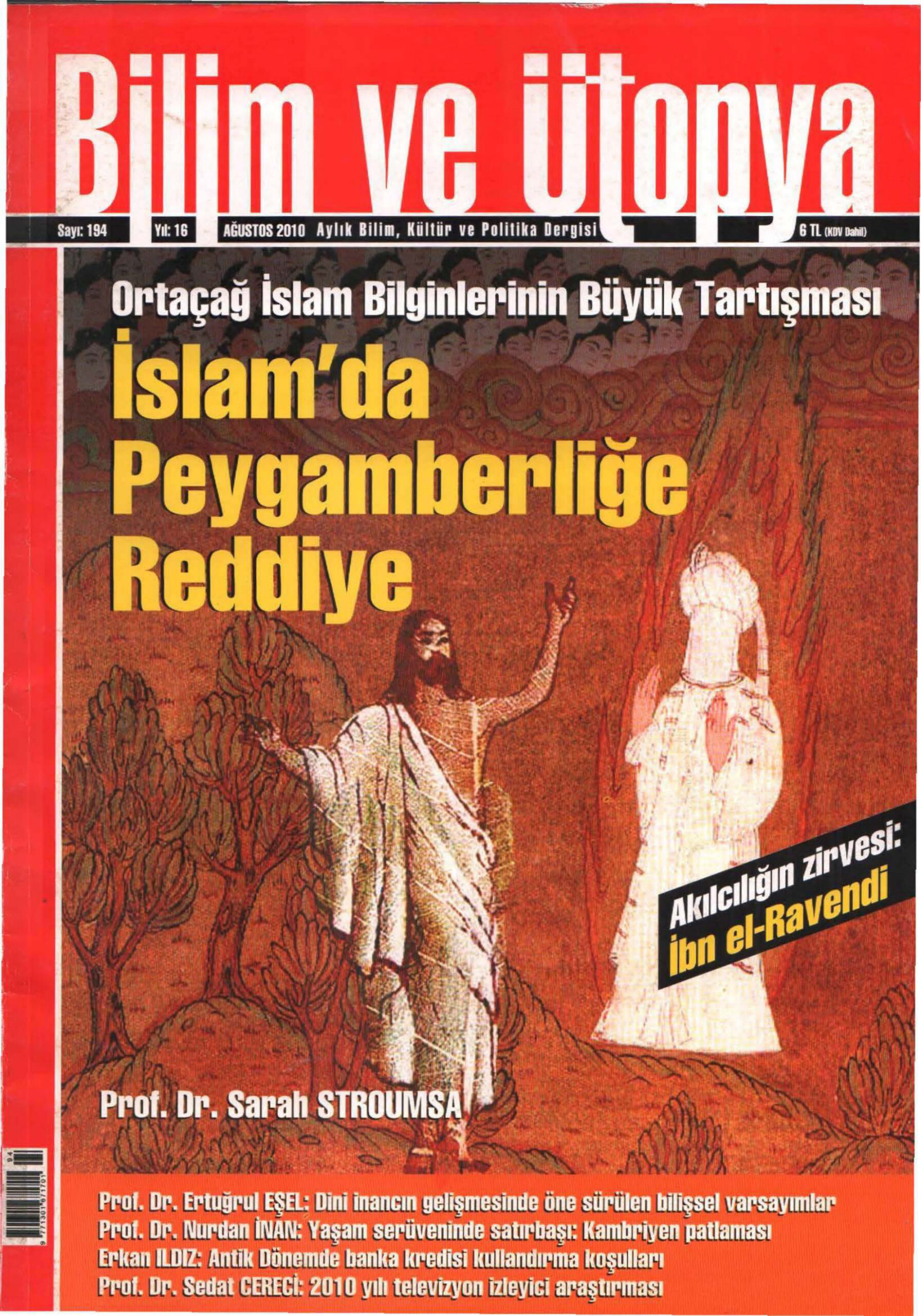 Bilim ve Ütopya Sayı 194: İslam’da Peygamberliğe Reddiye PDF İndir – Bilim ve Ütopya