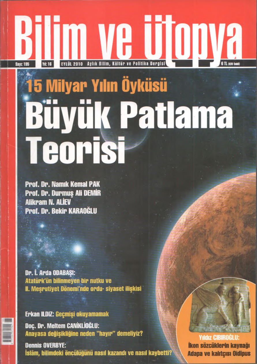 Bilim ve Ütopya Sayı 195: Büyük Patlama Teorisi PDF İndir – Bilim ve Ütopya