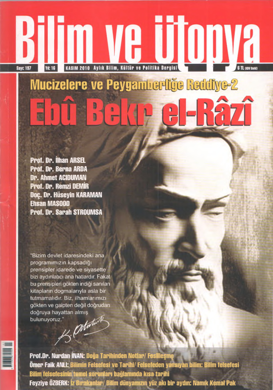 Bilim ve Ütopya Sayı 197: Ebu Bekr el Razi PDF İndir – Bilim ve Ütopya