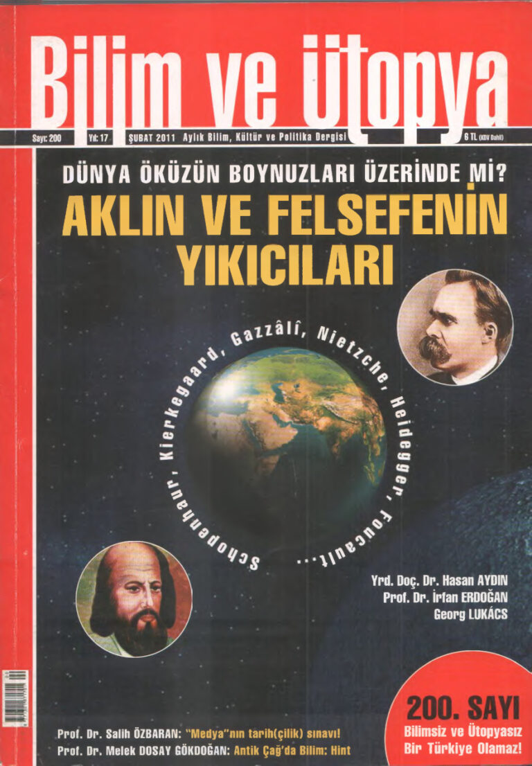 Bilim ve Ütopya Sayı 200 Aklın ve Felsefenin Yıkıcıları Kitap Kapağı