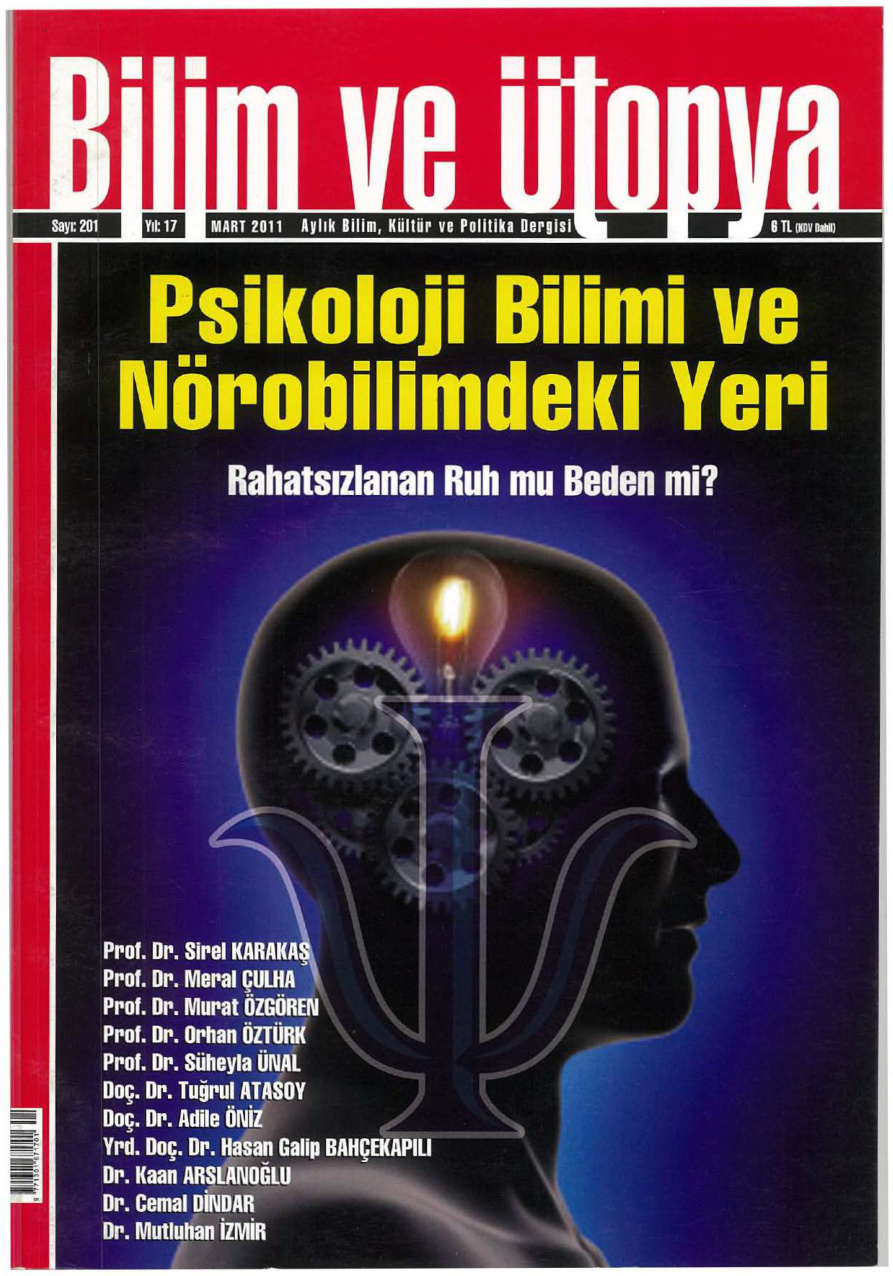Bilim ve Ütopya Sayı 201: Psikoloji Bilimi PDF İndir – Bilim ve Ütopya