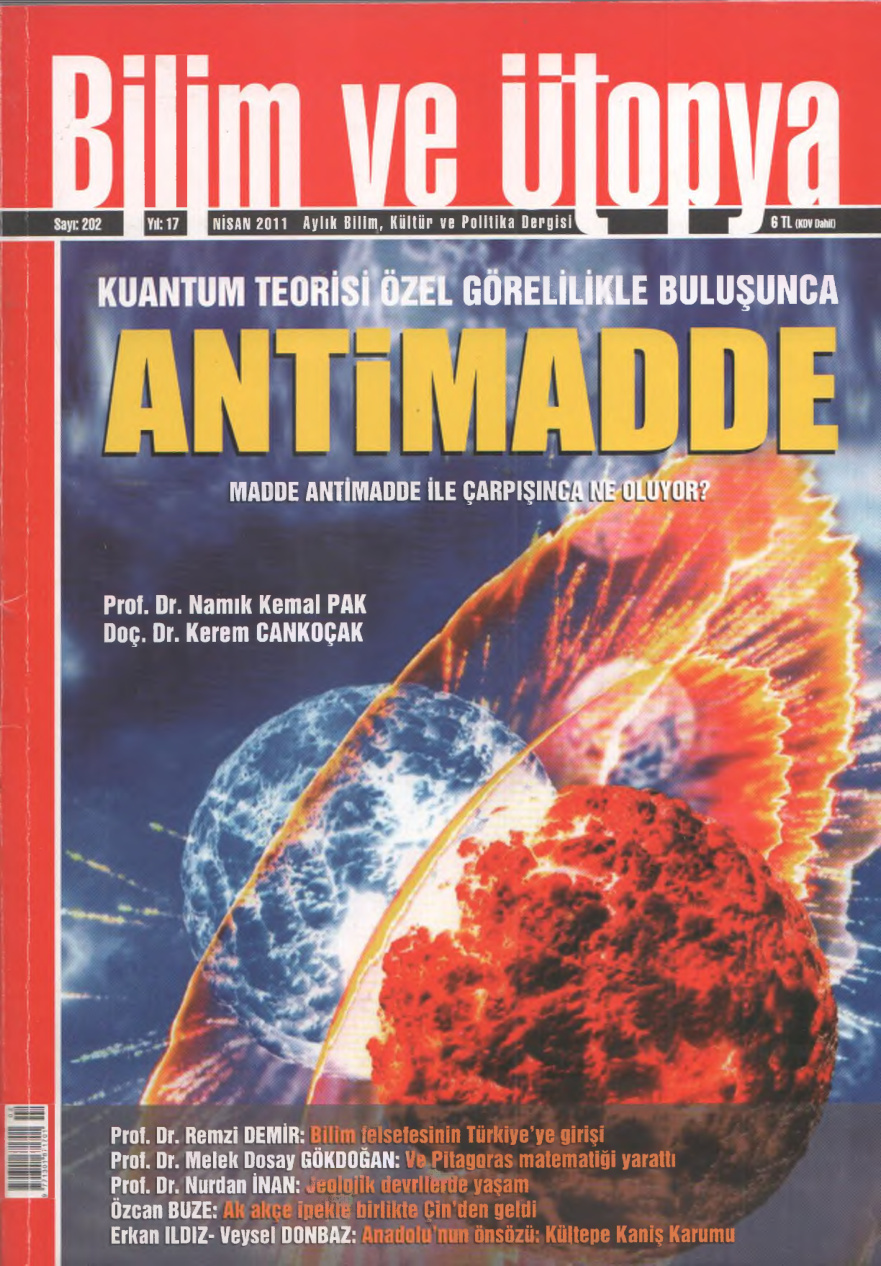 Bilim ve Ütopya Sayı 202: Antimadde PDF İndir – Bilim ve Ütopya