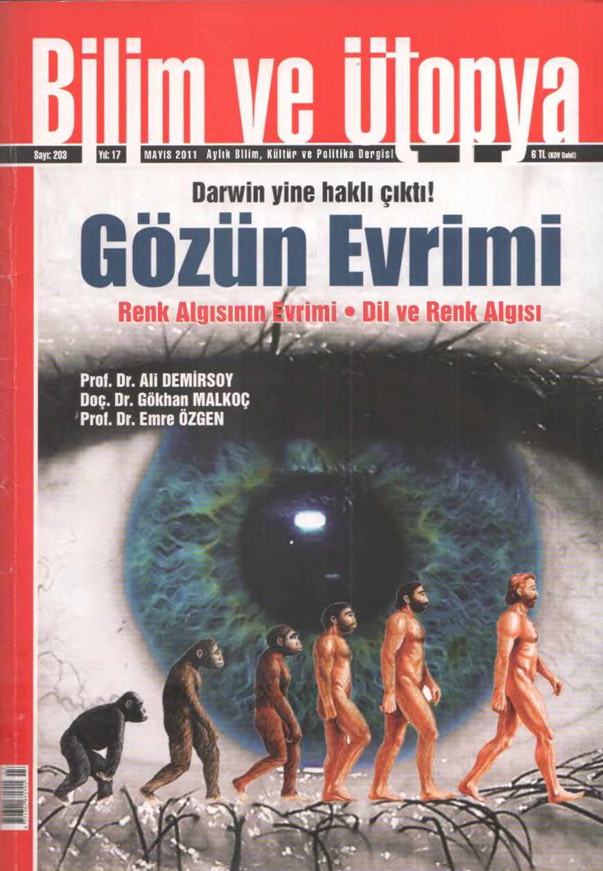 Bilim ve Ütopya Sayı 203: Gözün Evrimi PDF İndir – Bilim ve Ütopya