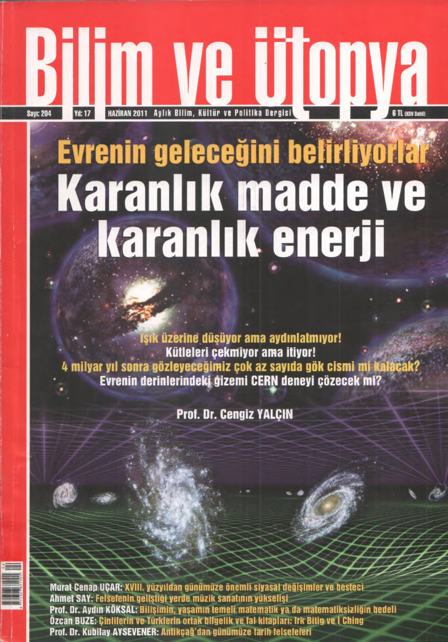Bilim ve Ütopya Sayı 204: Karanlık Madde ve Karanlık Enerji PDF İndir – Bilim ve Ütopya