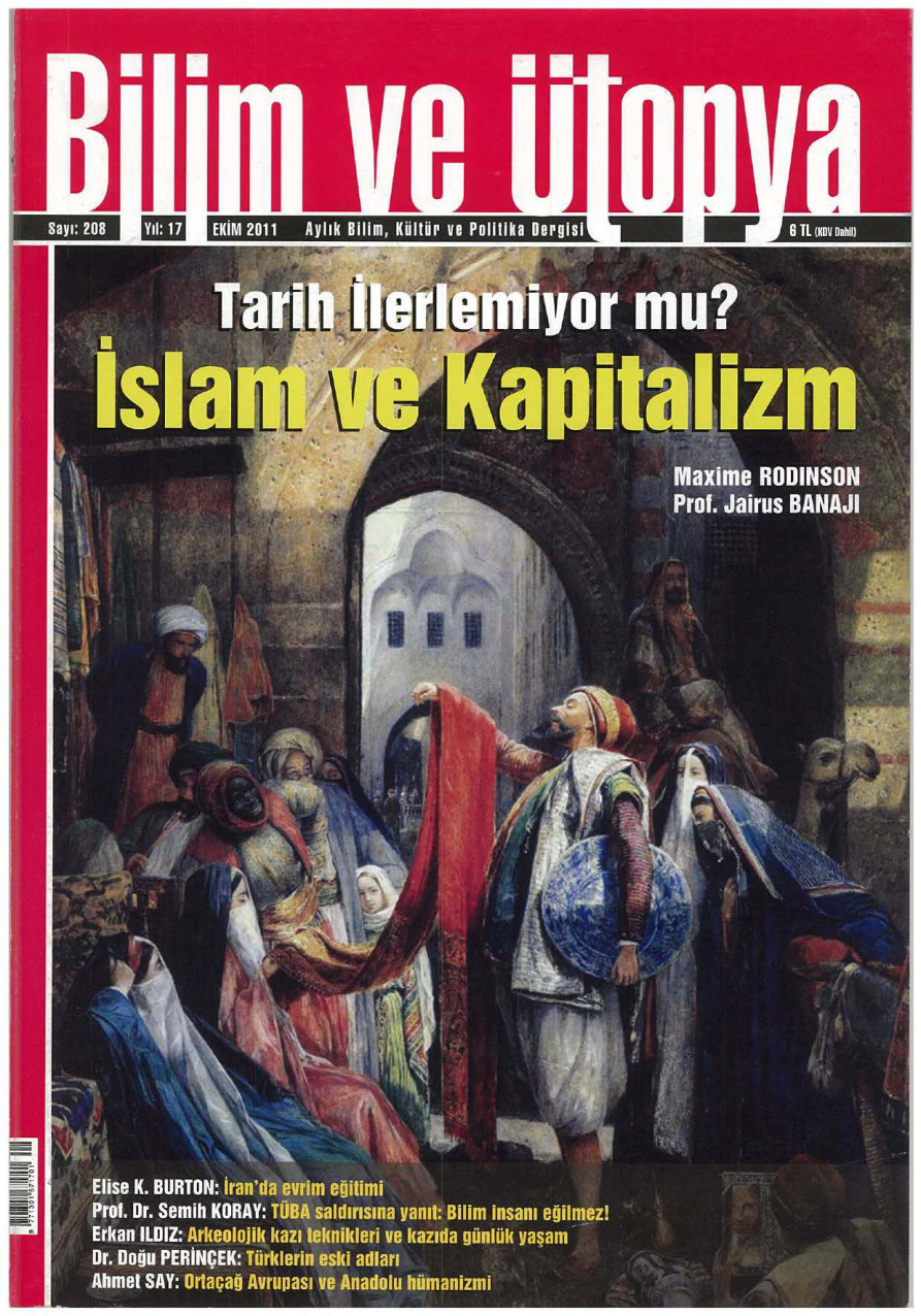 Bilim ve Ütopya Sayı 208: İslam ve Kapitalizm PDF İndir – Bilim ve Ütopya
