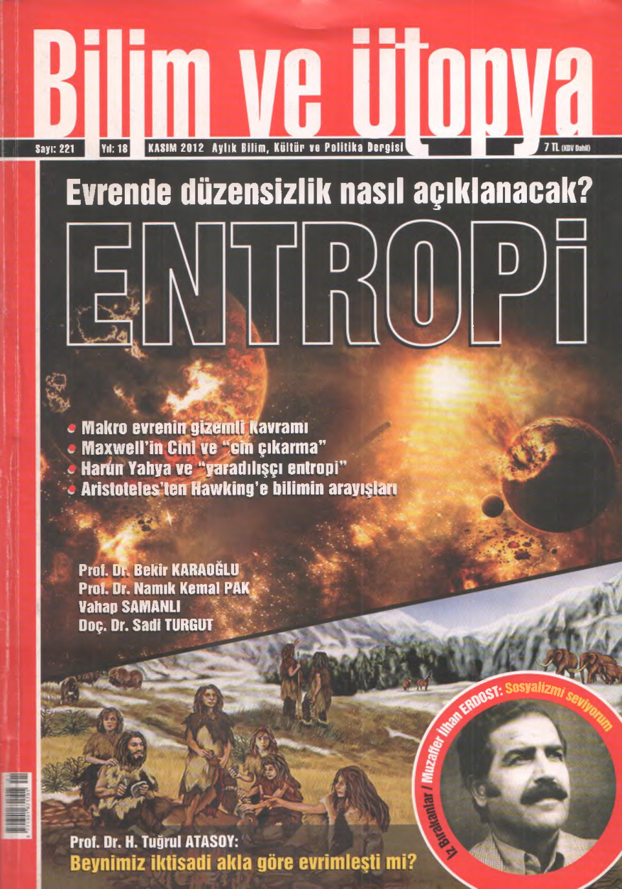 Bilim ve Ütopya Sayı 221 Kasım 2012 PDF İndir – Bilim ve Ütopya