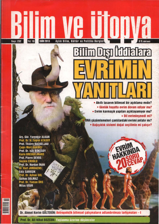 Bilim ve Ütopya Sayı 232: Evrimin Yanıtları PDF İndir – Bilim ve Ütopya