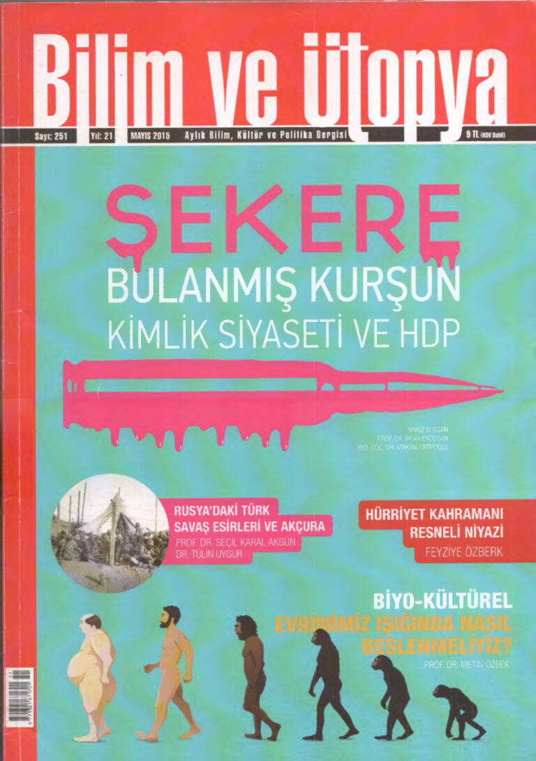 Bilim ve Ütopya Sayı 251 Mayıs 2015 Kitap Kapağı