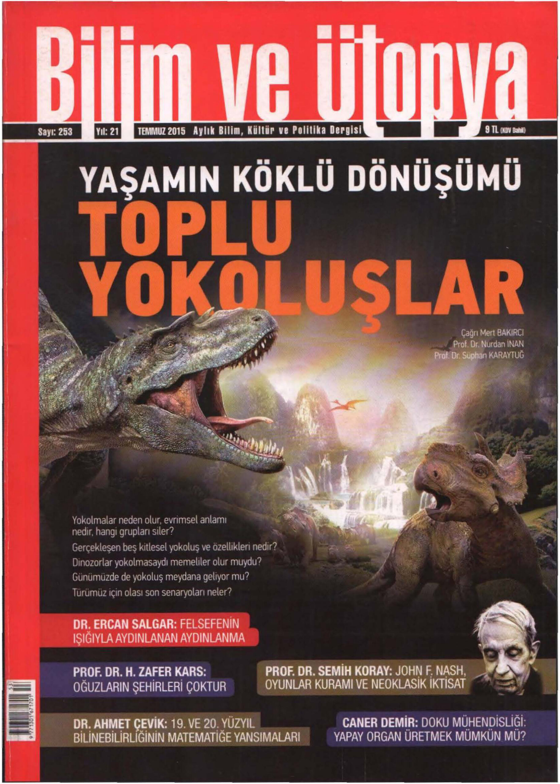 Bilim ve Ütopya Sayı 253 Toplu Yokoluşlar PDF İndir – Bilim ve Ütopya