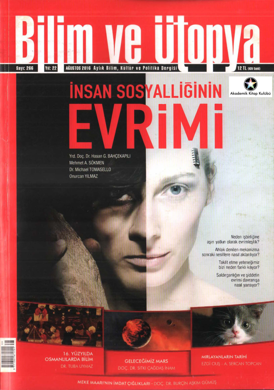 Bilim ve Ütopya Sayı 266: İnsan Sosyalliğinin Evrimi PDF İndir – Bilim ve Ütopya