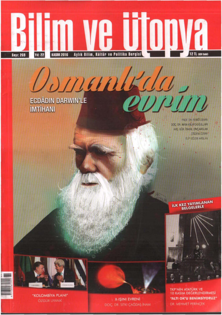 Bilim ve Ütopya Sayı 269 Osmanlıda Evrim Kitap Kapağı