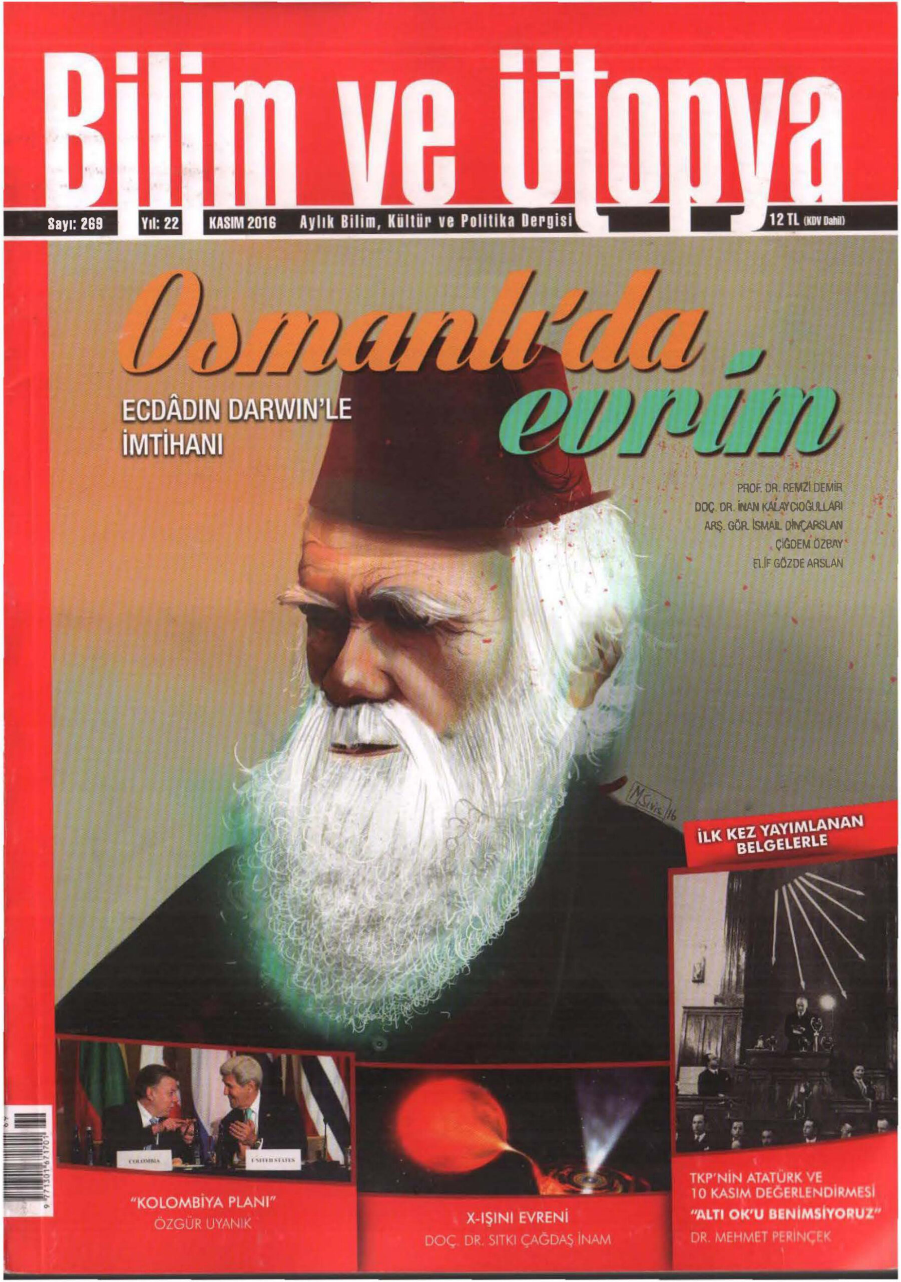 Bilim ve Ütopya Sayı 269: Osmanlıda Evrim PDF İndir – Bilim ve Ütopya
