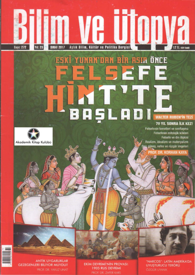 Bilim ve Ütopya Sayı 272: Felsefe Hintte Başladı PDF İndir – Bilim ve Ütopya