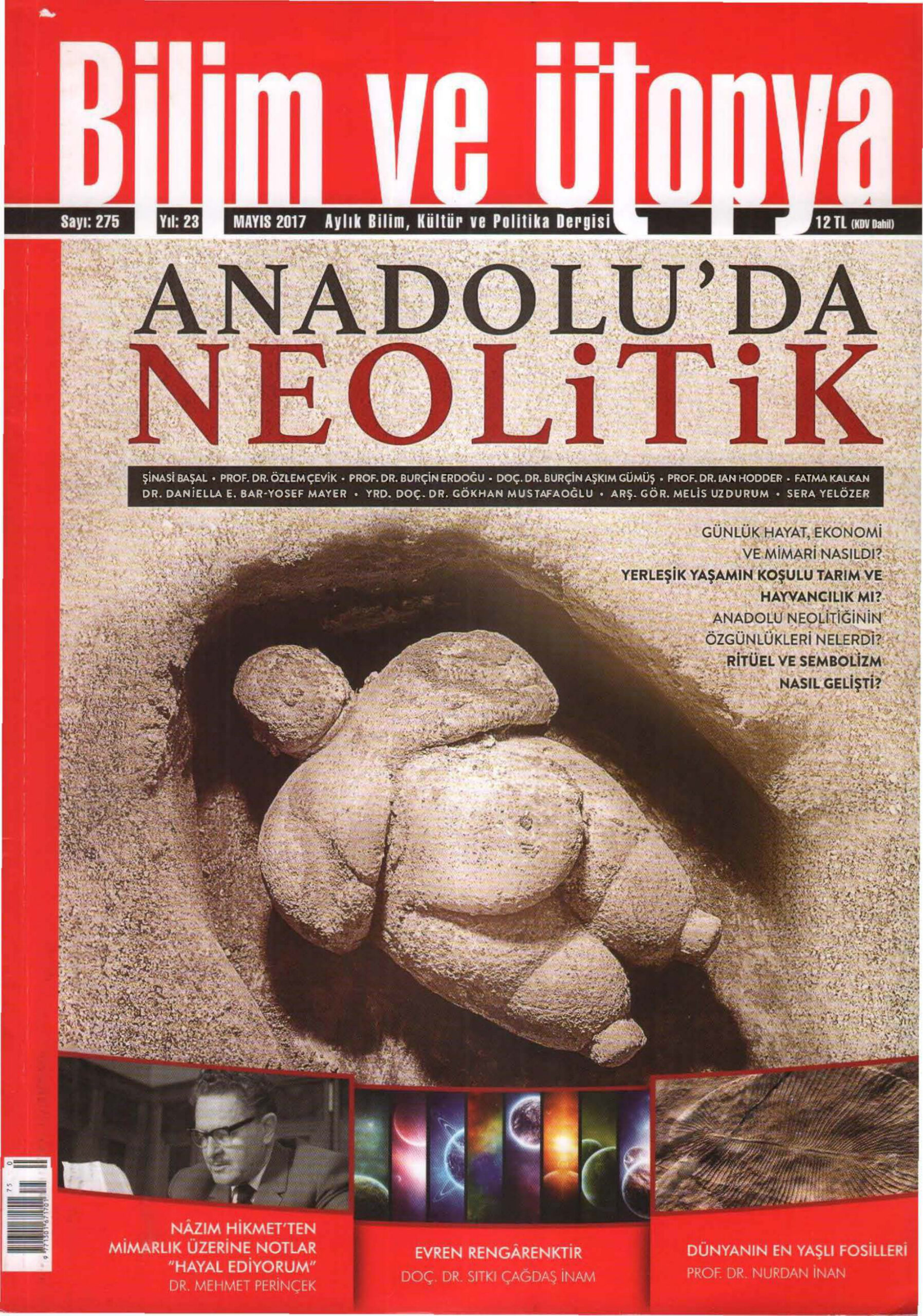 Bilim ve Ütopya Sayı 275: Anadolu’da Neolitik PDF İndir – Bilim ve Ütopya