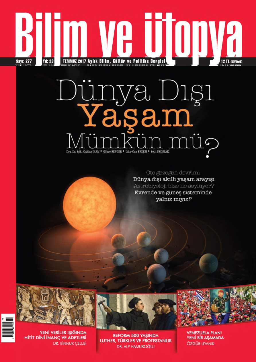 Bilim ve Ütopya Sayı 277: Dünya Dışı Yaşam Mümkün Mü? PDF İndir – Bilim ve Ütopya