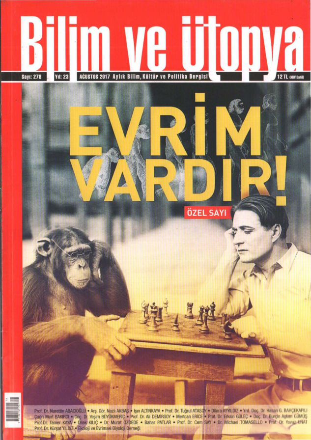 Bilim ve Ütopya Sayı 278: Evrim Vardır PDF İndir – Bilim ve Ütopya