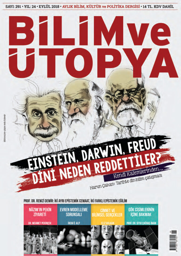 Bilim ve Ütopya Sayı 291 Eylül 2018 Kitap Kapağı