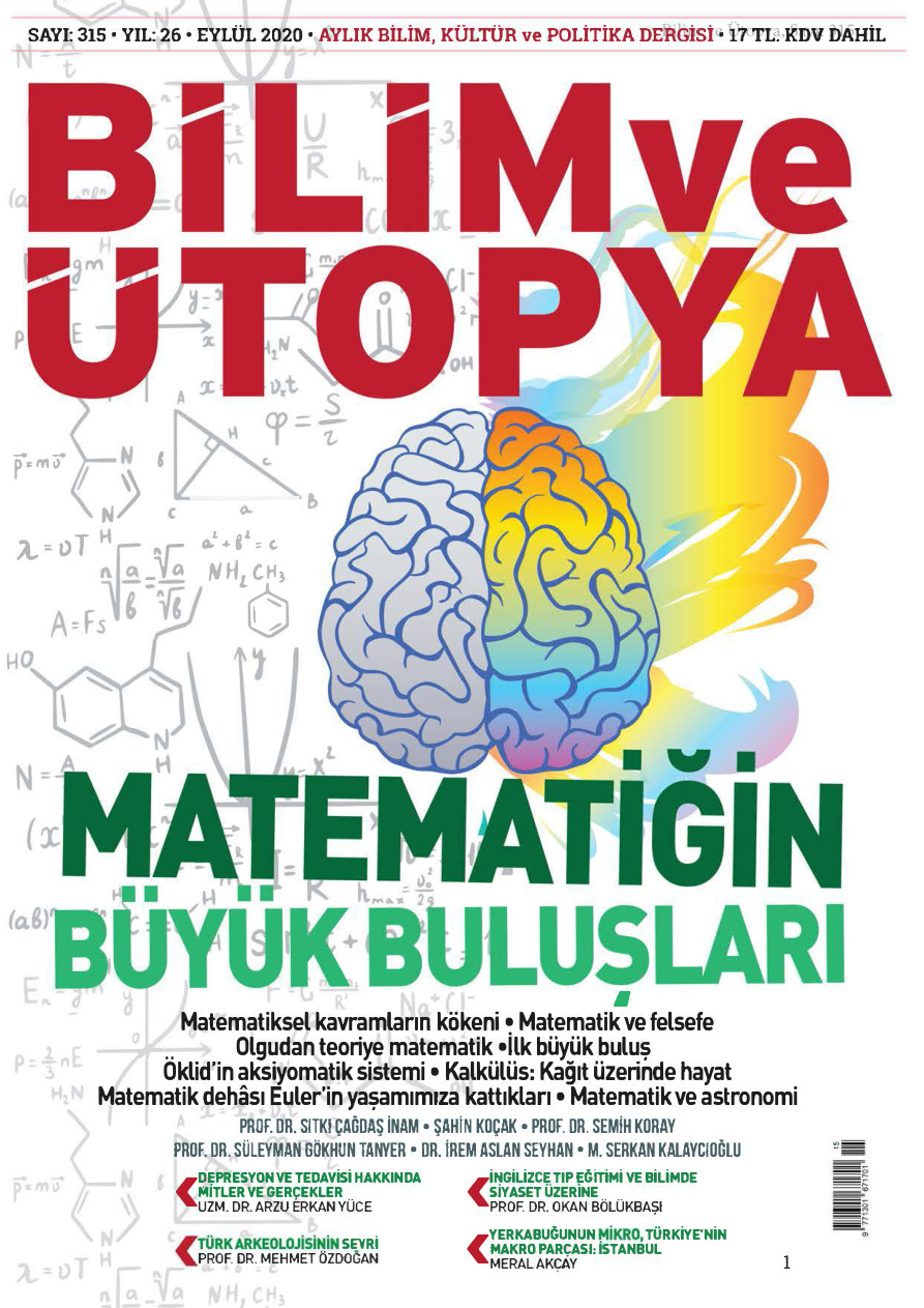 Bilim ve Ütopya Sayı 315 Eylül 2020 PDF İndir – Bilim ve Ütopya