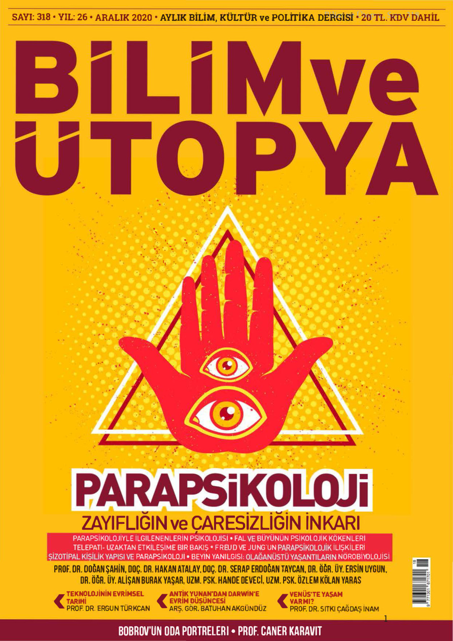 Bilim ve Ütopya Sayı 318 Aralık 2020 PDF İndir – Bilim ve Ütopya