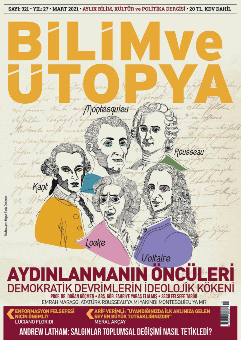 Bilim ve Ütopya Sayı 321 Mart 2021 Kitap Kapağı