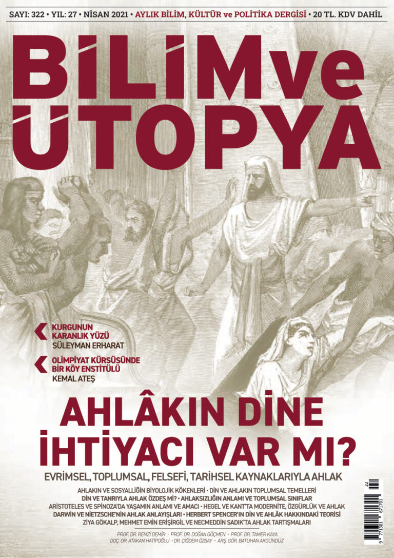 Bilim ve Ütopya Sayı 322 Nisan 2021 Kitap Kapağı