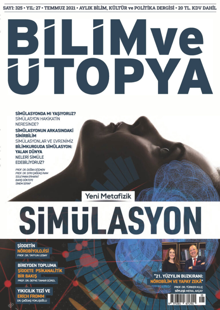 Bilim ve Ütopya Sayı 325 Temmuz 2021 Kitap Kapağı