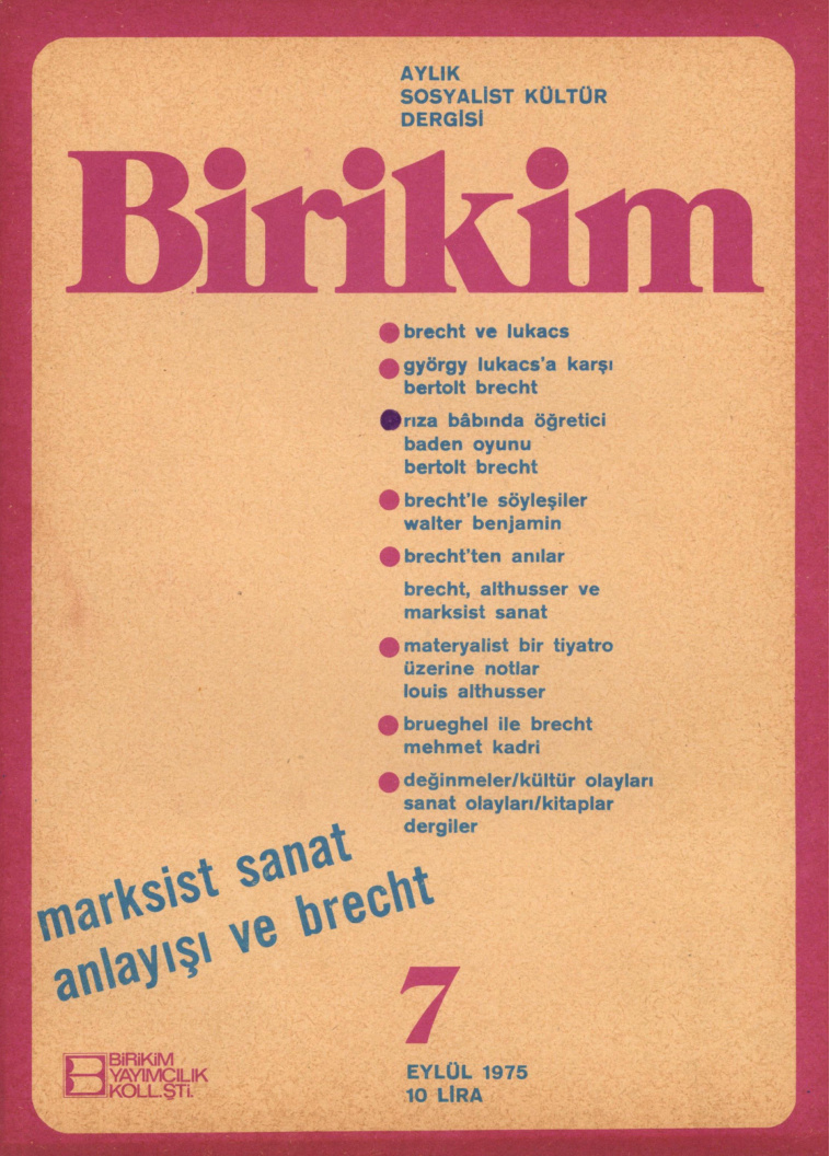 Birikim Sayı 007 1975 Eylül PDF İndir – Birikim Kolektifi