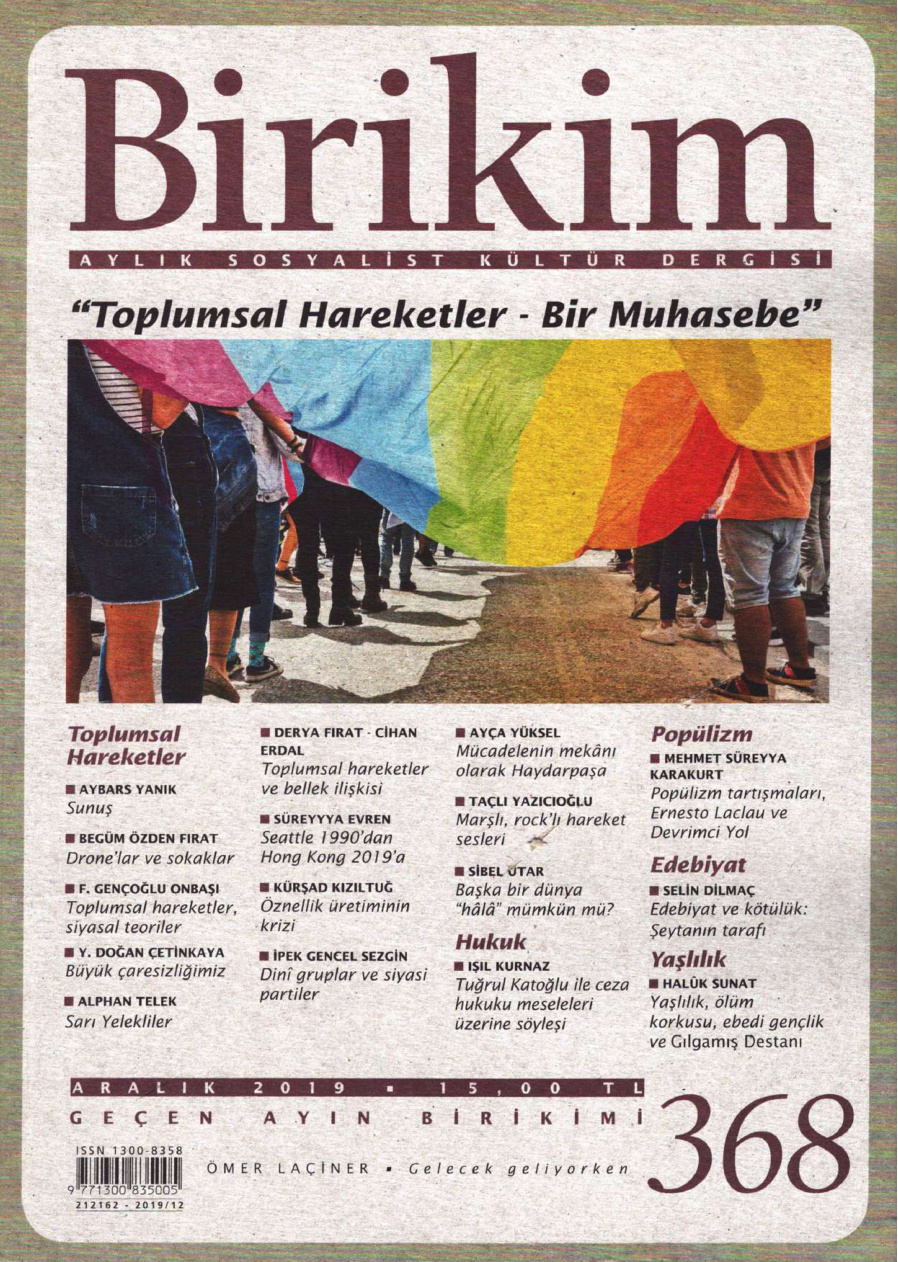Birikim Sayı 368 Aralık 2019 PDF İndir – Birikim Kolektifi