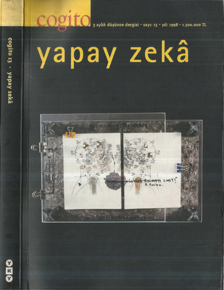 Cogito Sayı 013 Yapay Zeka YKY Kitap Kapağı