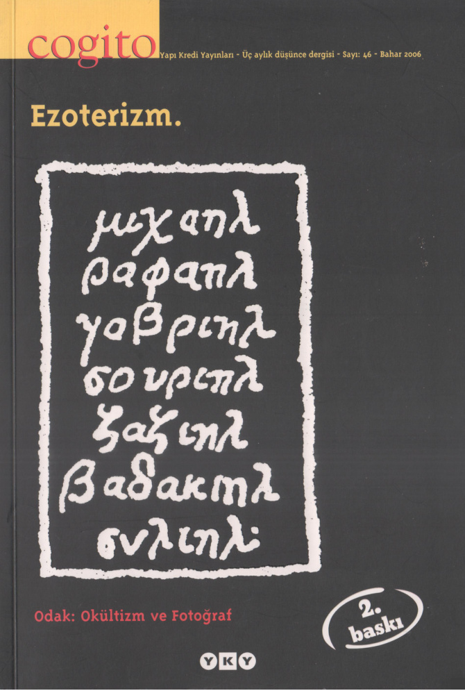 Cogito Sayı 046 Ezoterizm PDF İndir – Kolektif
