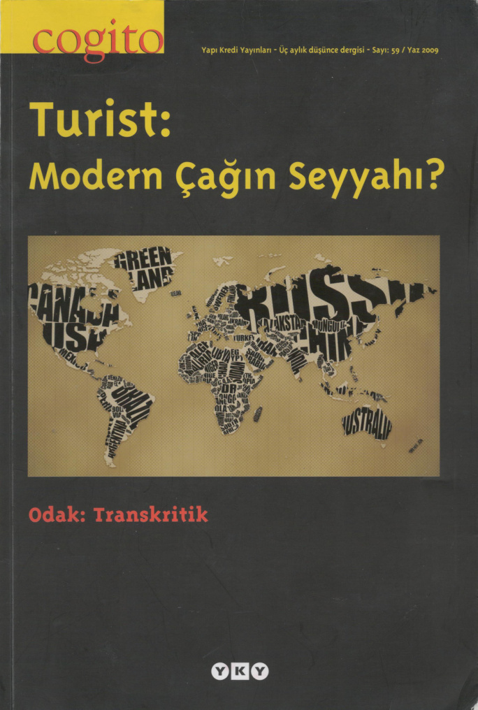 Cogito Sayı 059 Turist Modern Çağın Seyyahı PDF İndir – Kolektif