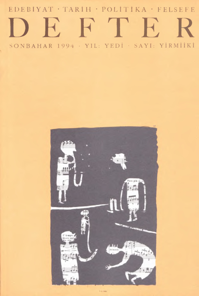 Defter Sayı 22 Sonbahar 1994 (Tekrar) PDF İndir