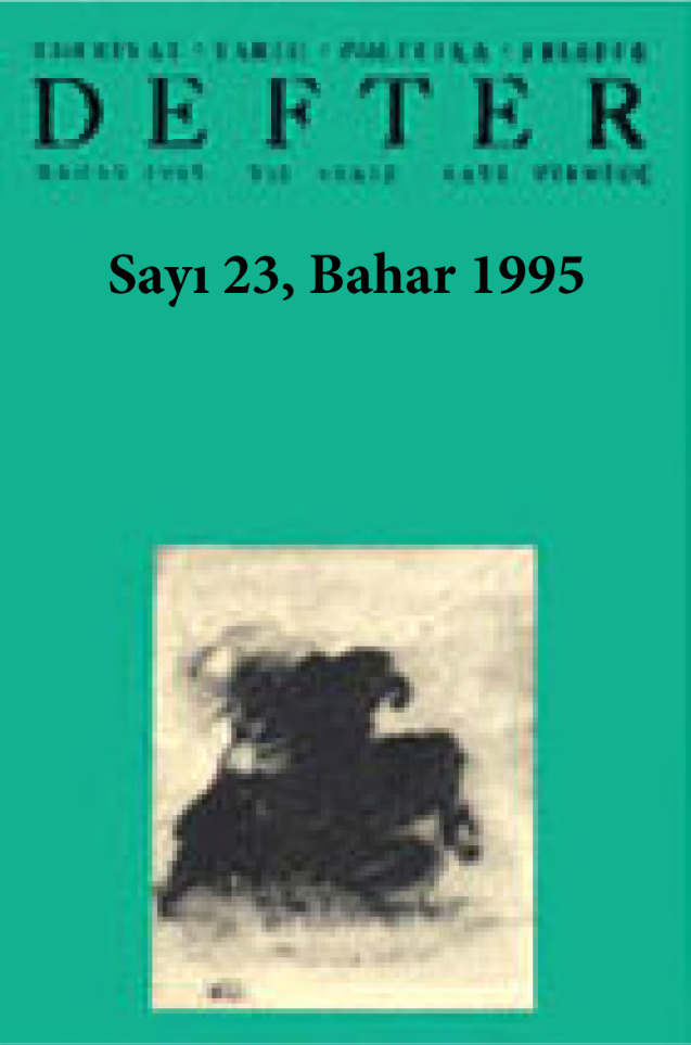 Defter Sayı 23 Bahar 1995 PDF İndir