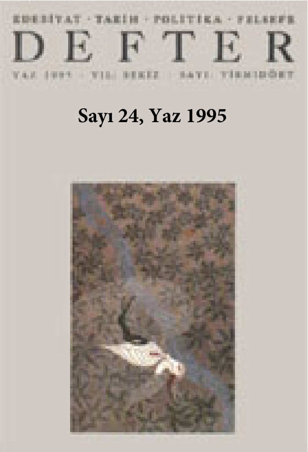 Defter Sayı 24 Yaz 1995 PDF İndir