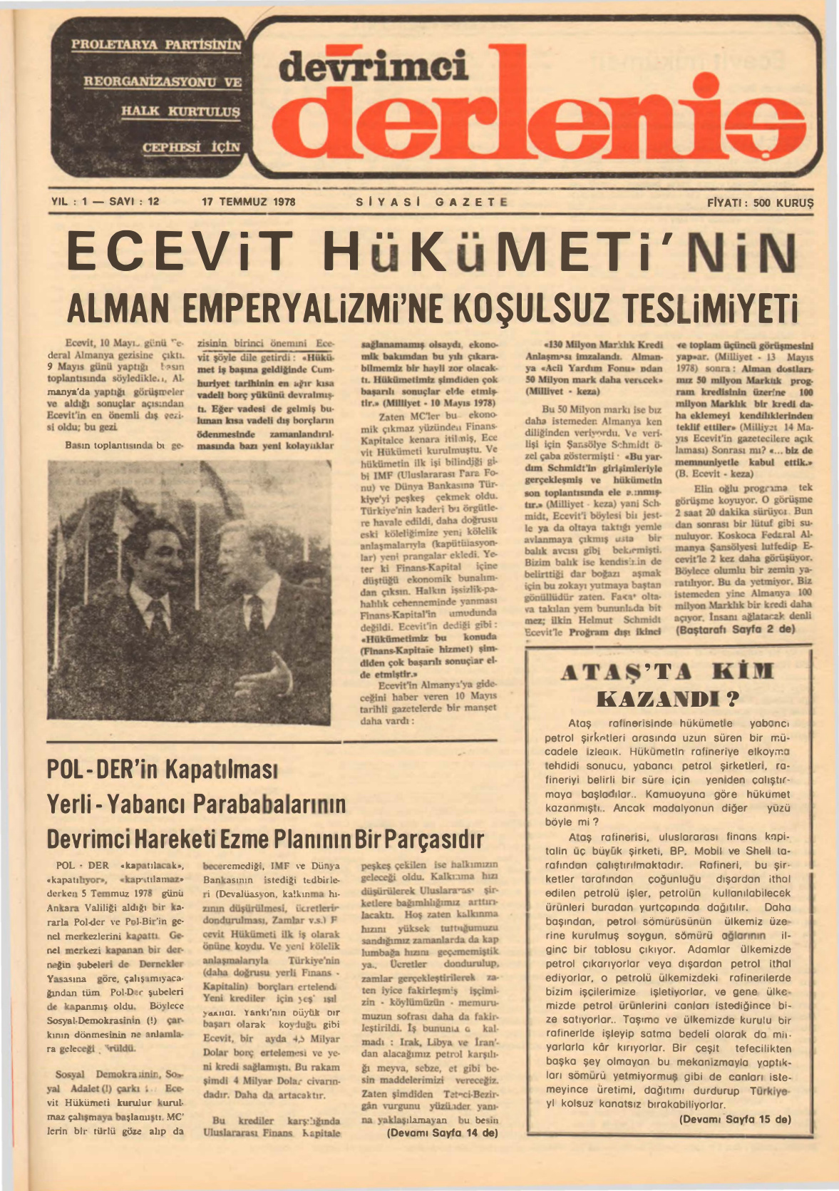 Devrimci Derleniş Sayı 12 PDF İndir – Kolektif