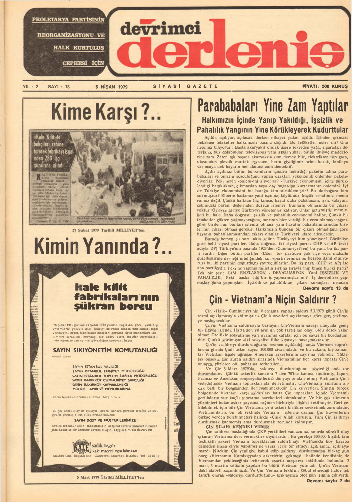 Devrimci Derleniş Sayı 18 PDF İndir – Kolektif