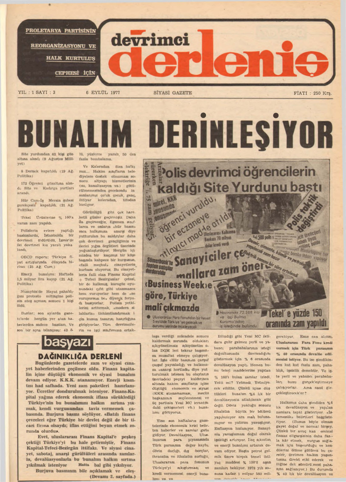 Devrimci Derleniş Sayı 3 PDF İndir – Kolektif