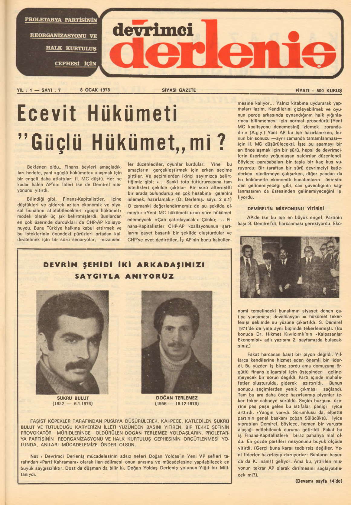 Devrimci Derleniş Sayı 7 PDF İndir – Kolektif