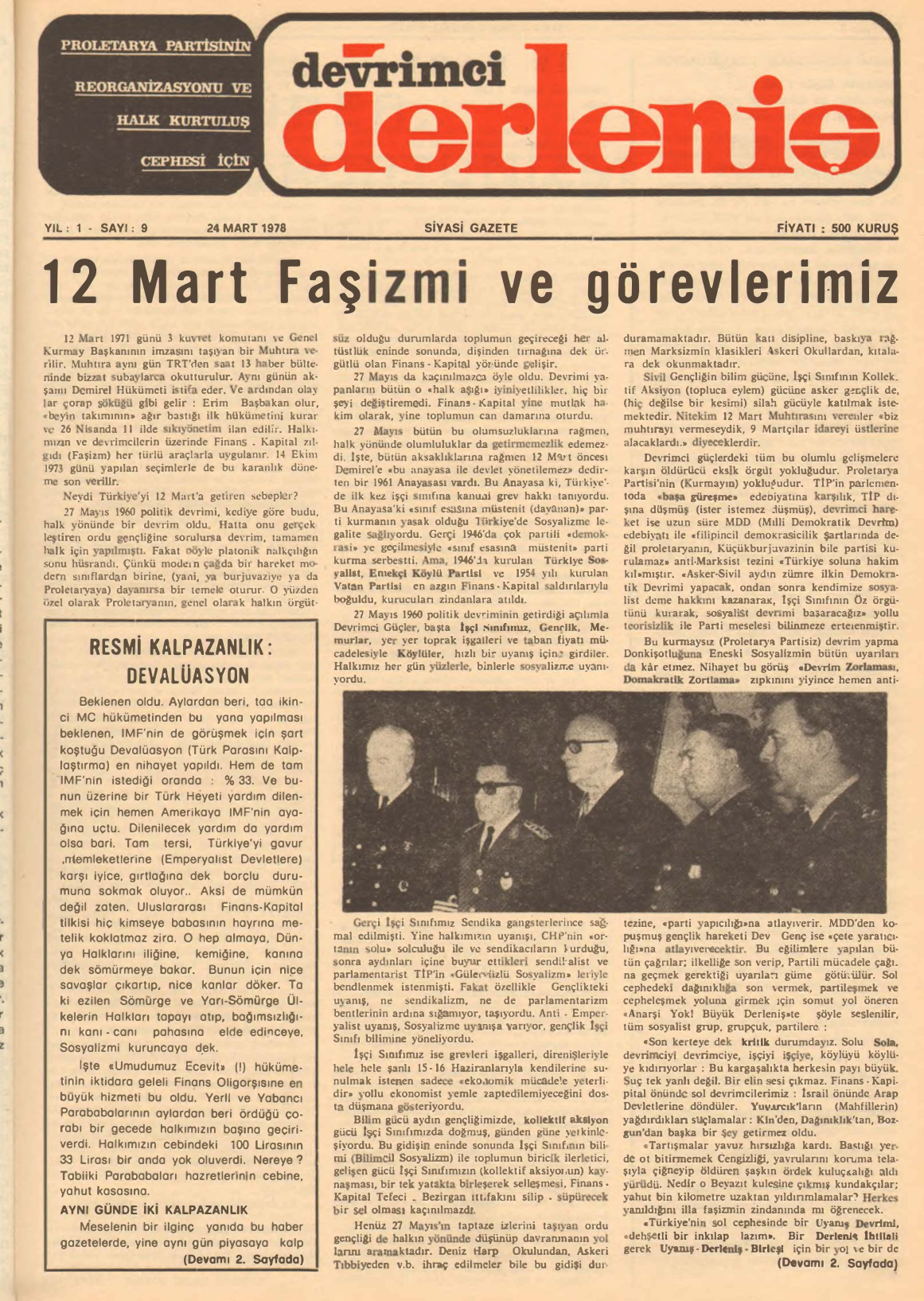Devrimci Derleniş Sayı 9 PDF İndir – Kolektif