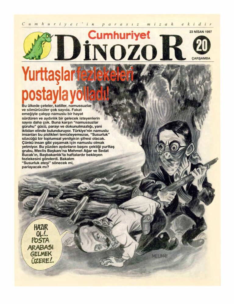 Dinozor Cumhuriyet Parasız Eki Sayı 20 Kitap Kapağı