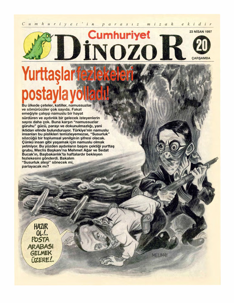 Dinozor Cumhuriyet Parasız Eki Sayı 20 PDF İndir – Kolektif