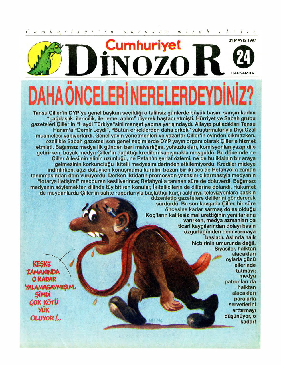 Dinozor Cumhuriyet Parasız Eki Sayı 24 PDF İndir – Kolektif