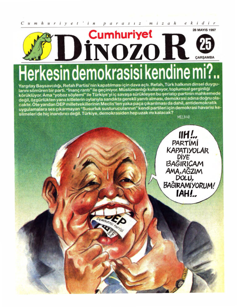 Dinozor Cumhuriyet Parasız Eki Sayı 25 Kitap Kapağı