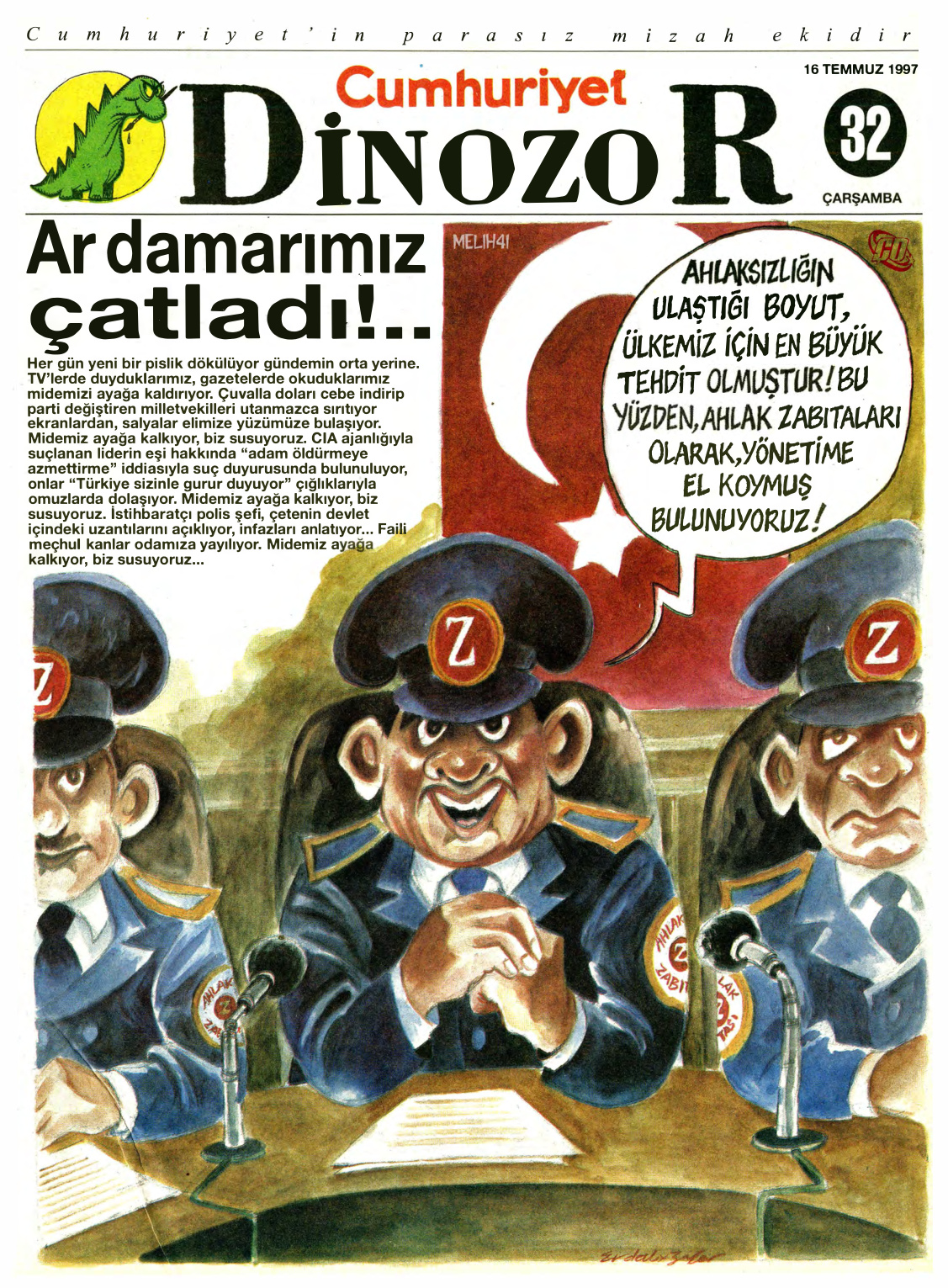 Dinozor Cumhuriyet Parasız Eki Sayı 32 PDF İndir – Kolektif