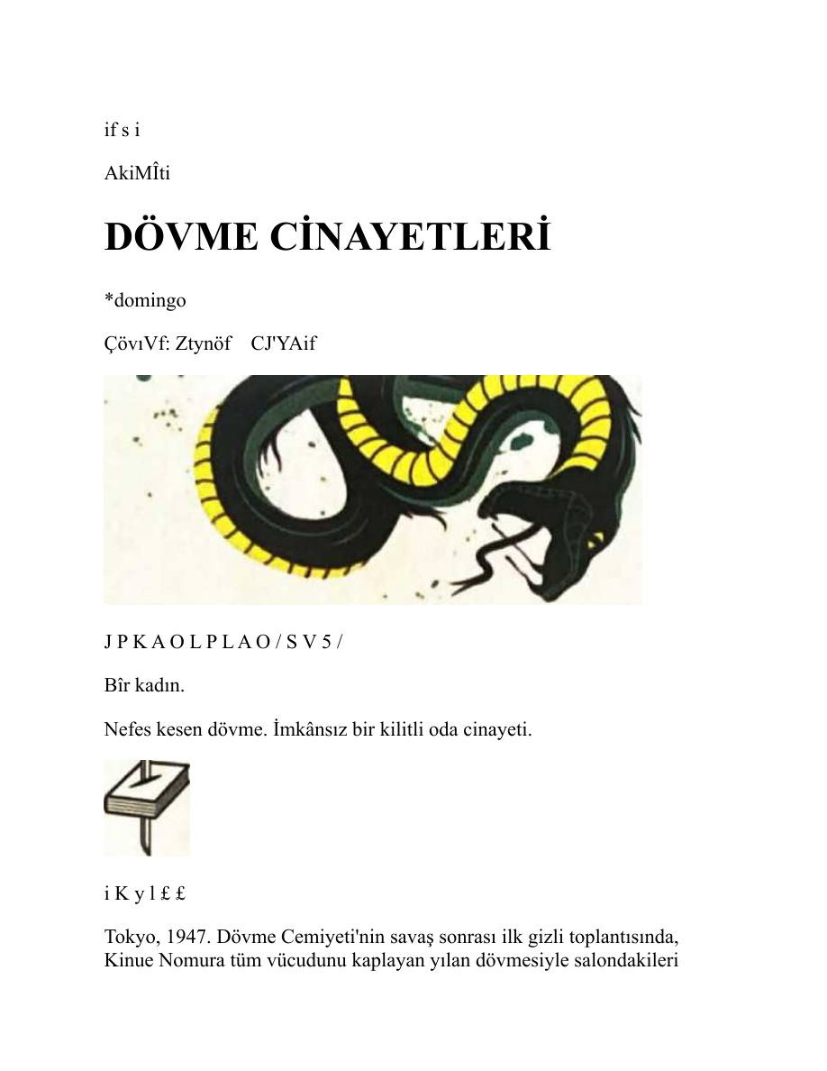 Dövme Cinayetleri PDF İndir – Kolektif
