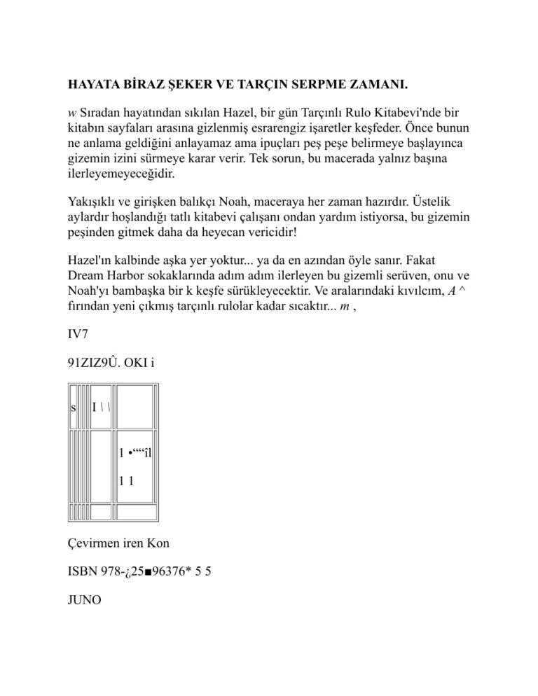 Tarçınlı Rulo Kitabevi Laurie Gilmore .N Kitap Kapağı