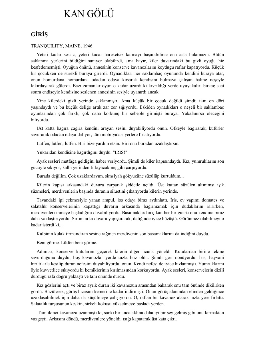 Kan Gölü PDF İndir – Tess Gerritsen