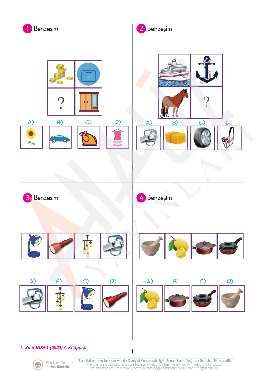 1. Sınıf Bilsem Deneme PDF İndir – Komisyon